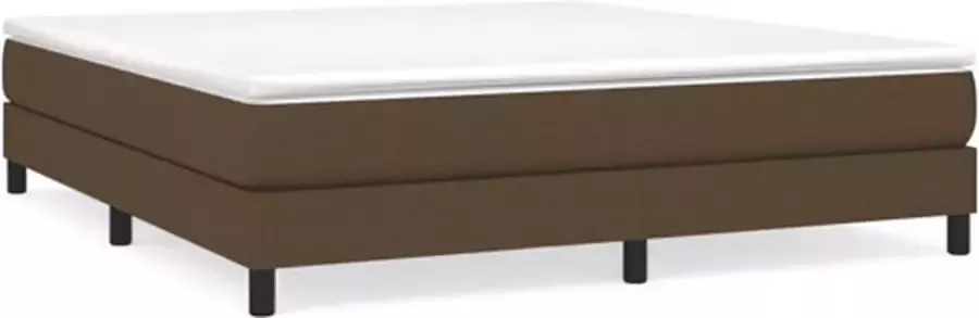 VidaXL Bedframe zonder matras stof donkerbruin 180x200 cm - Foto 3