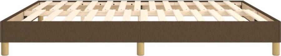 VidaXL Bedframe zonder matras stof donkerbruin 180x200 cm - Foto 2