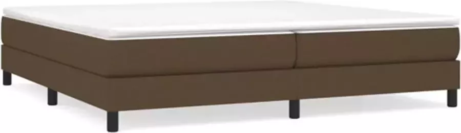 VidaXL Bedframe zonder matras stof donkerbruin 200x200 cm - Foto 3