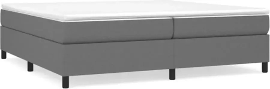 VidaXL Bedframe zonder matras stof donkergrijs 200x200 cm - Foto 3