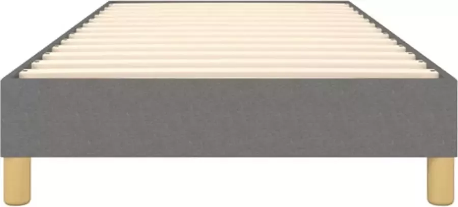 VidaXL Bedframe zonder matras 90x200 cm stof donkergrijs - Foto 4