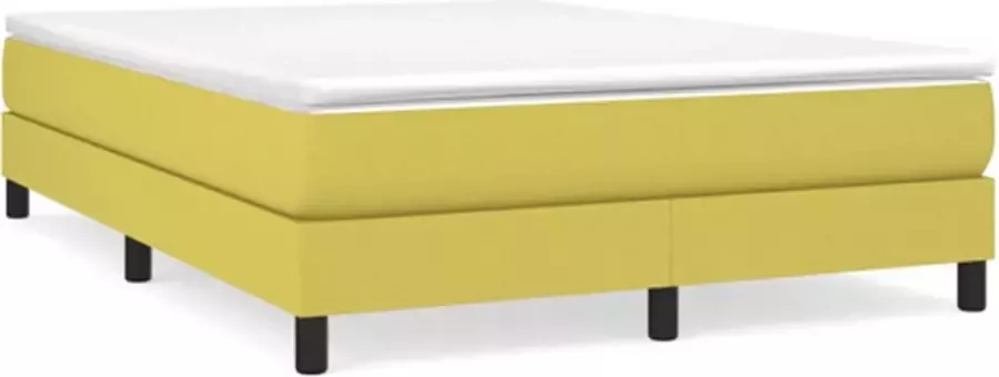 VidaXL Bedframe zonder matras 140x200 cm stof groen - Foto 2