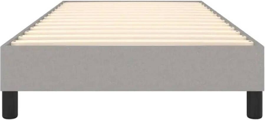 VidaXL Bedframe zonder matras 100x200 cm stof lichtgrijs - Foto 3
