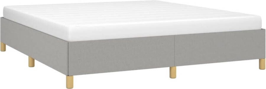 VidaXL Bedframe zonder matras stof lichtgrijs 180x200 cm - Foto 3