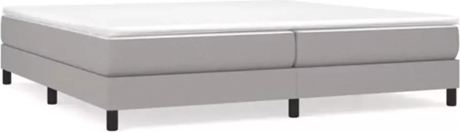 VidaXL Bedframe zonder matras stof lichtgrijs 200x200 cm - Foto 5