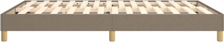 VidaXL Bedframe zonder matras stof taupe 140x200 cm - Foto 3