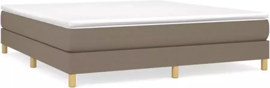 VidaXL Bedframe zonder matras stof taupe 160x200 cm - Foto 2