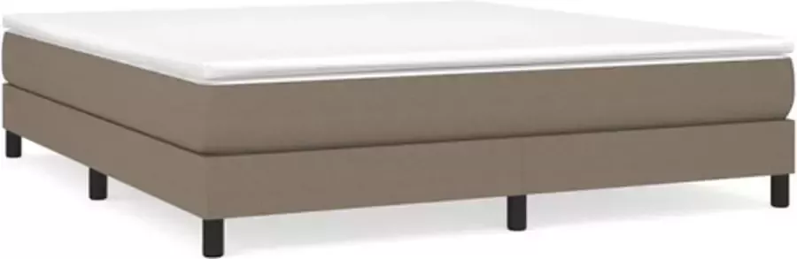 VidaXL Bedframe zonder matras stof taupe 180x200 cm - Foto 2