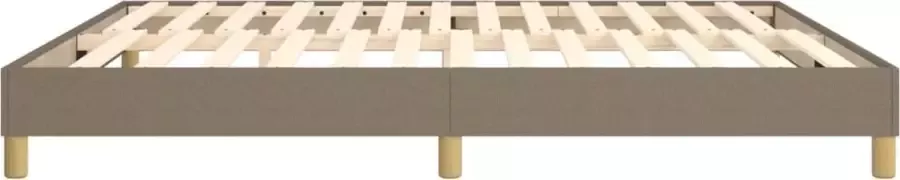 VidaXL Bedframe zonder matras stof taupe 180x200 cm - Foto 4