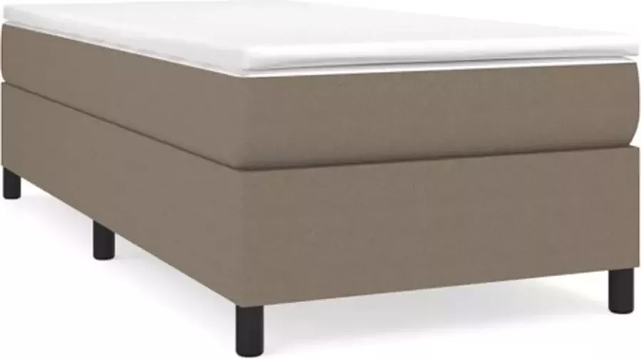 VidaXL Bedframe zonder matras 80x200 cm stof taupe - Foto 3