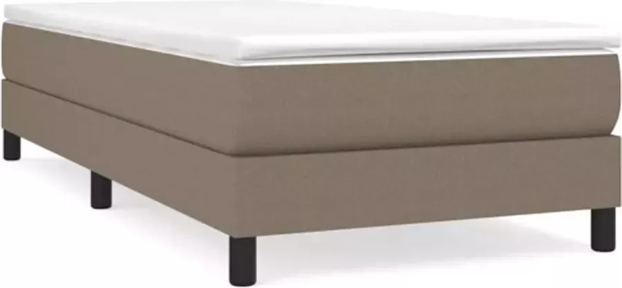 VidaXL Bedframe zonder matras 90x190 cm stof taupe - Foto 3