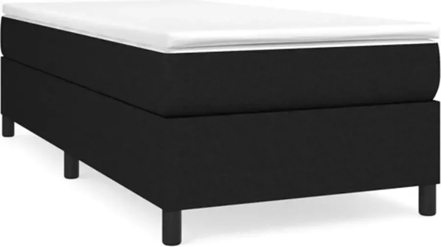 VidaXL Bedframe zonder matras 100x200 cm stof zwart - Foto 3