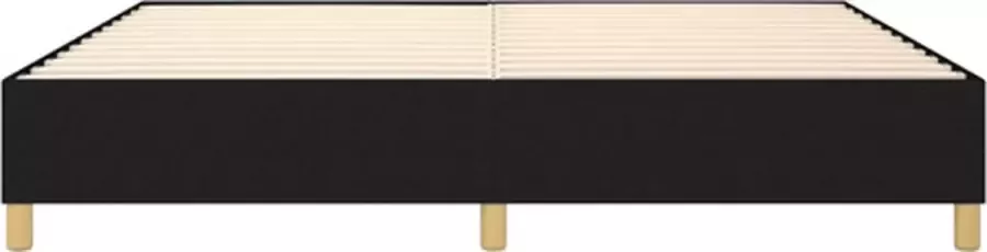 VidaXL Bedframe zonder matras stof zwart 140x190 cm - Foto 7
