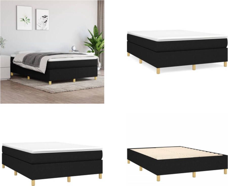 VidaXL Boxspringbed Zacht Fluweel Verstelbaar Hoofdbord Pocketvering Matras Middelharde Ondersteuning Huidvriendelijk Topmatras Donkergroen 203x103x118 128 cm Bed Inclusief Reiniger