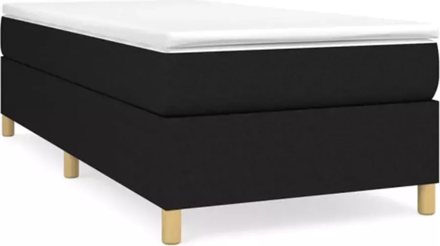 VidaXL Bedframe zonder matras 90x200 cm stof zwart - Foto 3