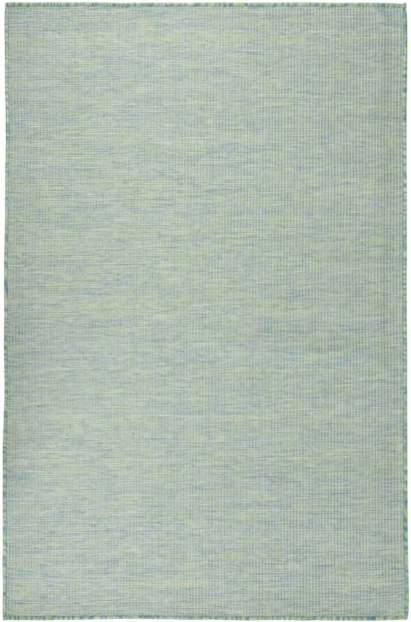 VidaXL -Buitenkleed-platgeweven-100x200-cm-turquoise