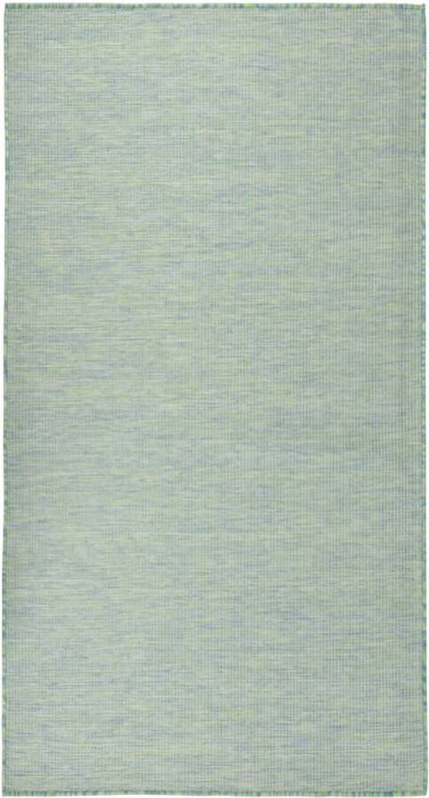 VidaXL -Buitenkleed-platgeweven-140x200-cm-turquoise