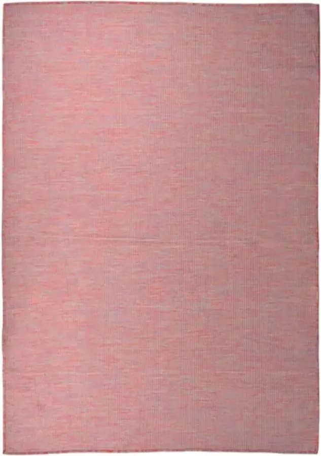 VidaXL -Buitenkleed-platgeweven-160x230-cm-rood - Foto 1