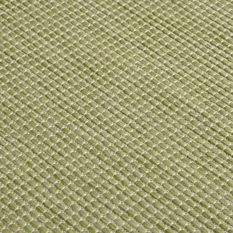 vidaXL Buitenkleed platgeweven 200x280 cm groen
