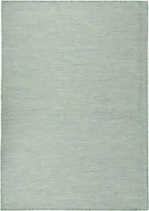 VidaXL Buitenkleed platgeweven 200x280 cm turquoise