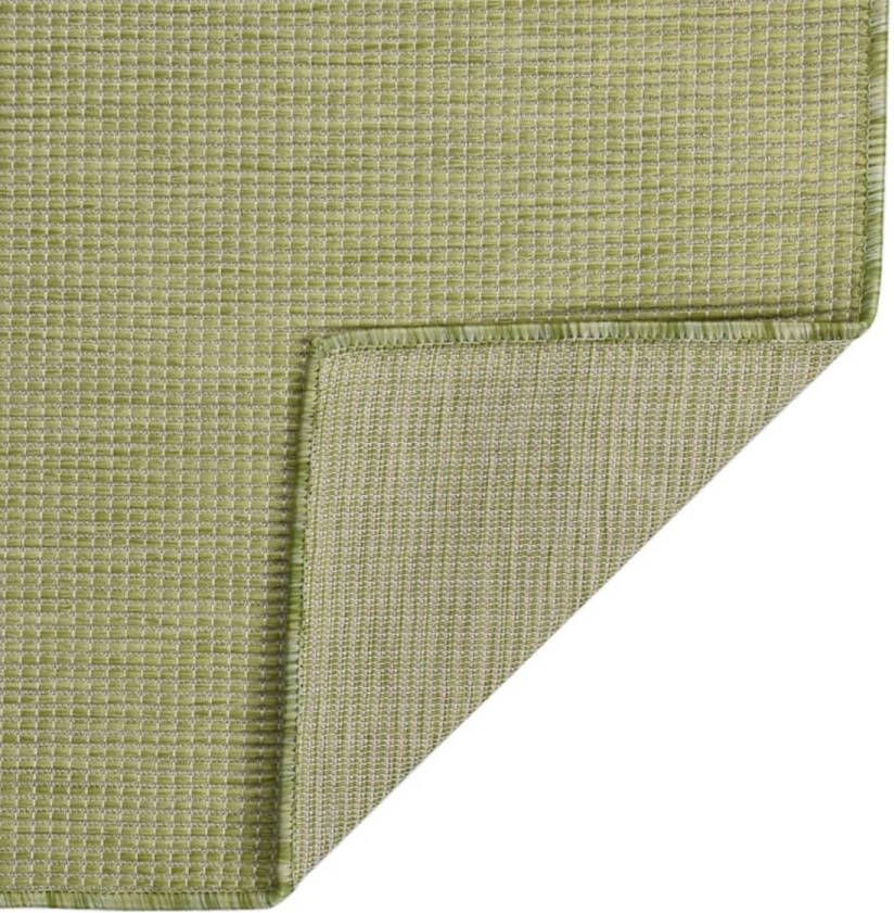 VidaXL -Buitenkleed-platgeweven-80x150-cm-groen - Foto 2