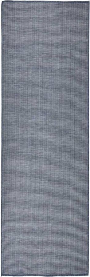 VidaXL -Buitenkleed-platgeweven-80x250-cm-blauw