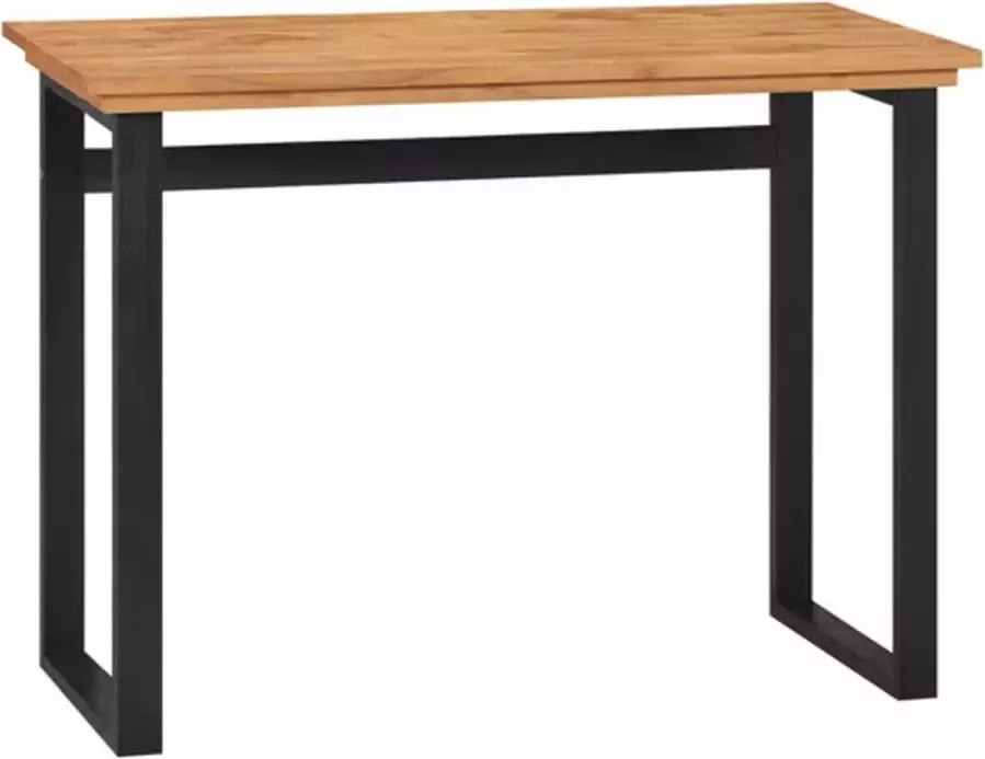 VIDAXL Bureau 100x45x75 cm massief teakhout