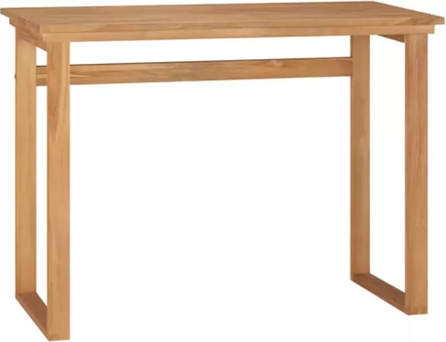 VIDAXL Bureau 100x45x75 cm massief teakhout