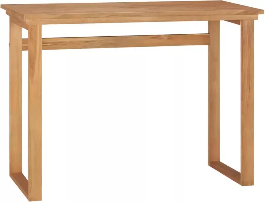 VidaXL Bureau 100x45x75 cm massief teakhout