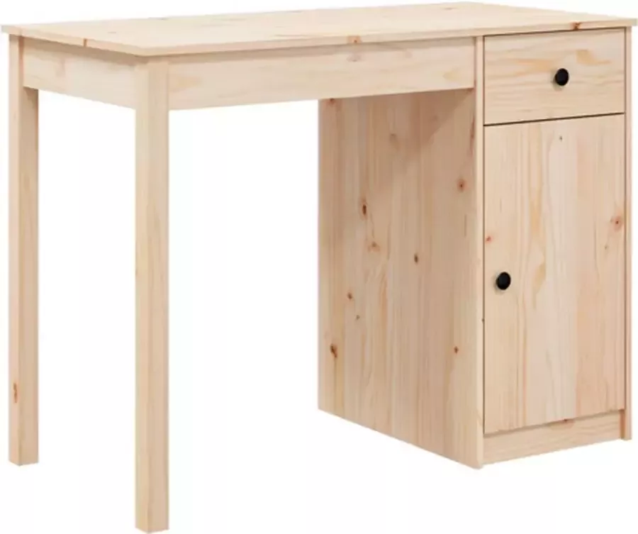 VidaXL -Bureau-100x50x75-cm-massief-grenenhout - Foto 3