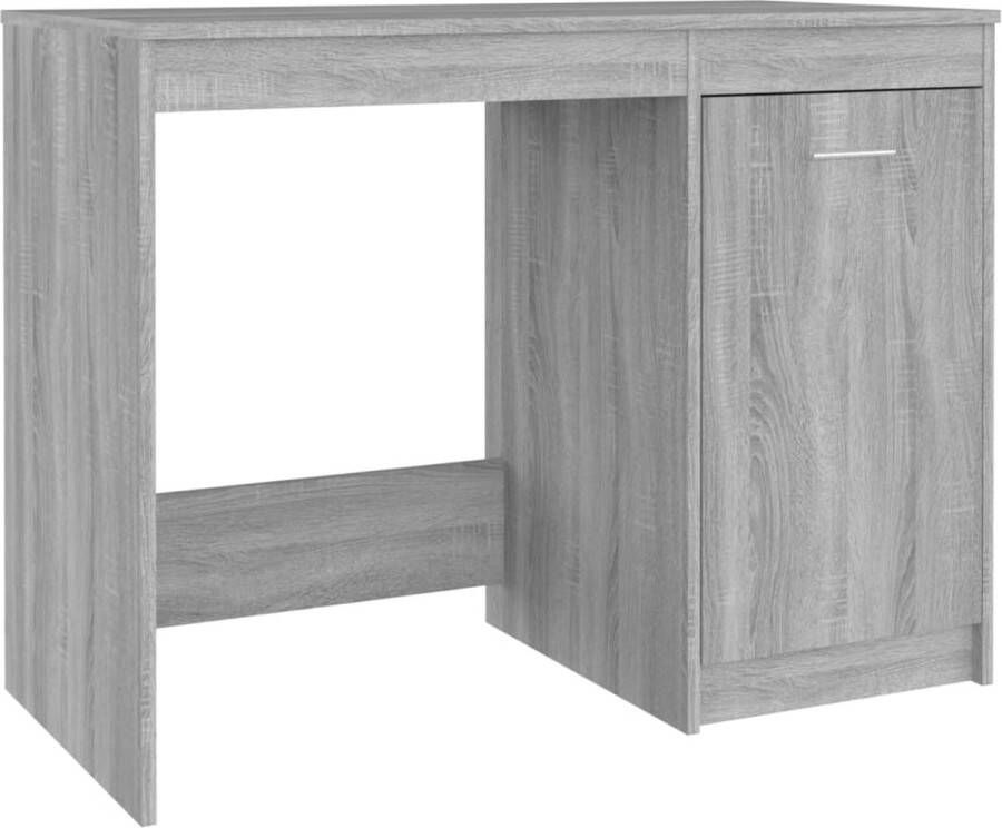 VidaXL Bureau 100x50x76 cm Grijs Sonoma Eiken Modern Bureau Houten Bureau Grijze Bureau Werkstation Bureaublad Computer Bureau Home Office