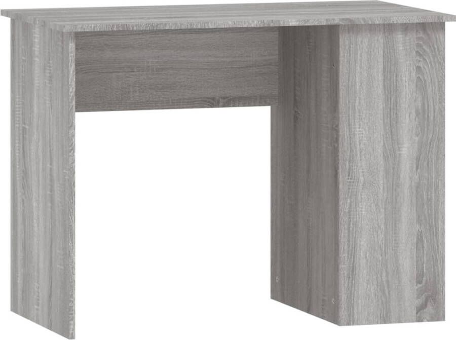 VidaXL -Bureau-100x55x75-cm-bewerkt-hout-grijs-sonoma-eikenkleurig - Foto 2