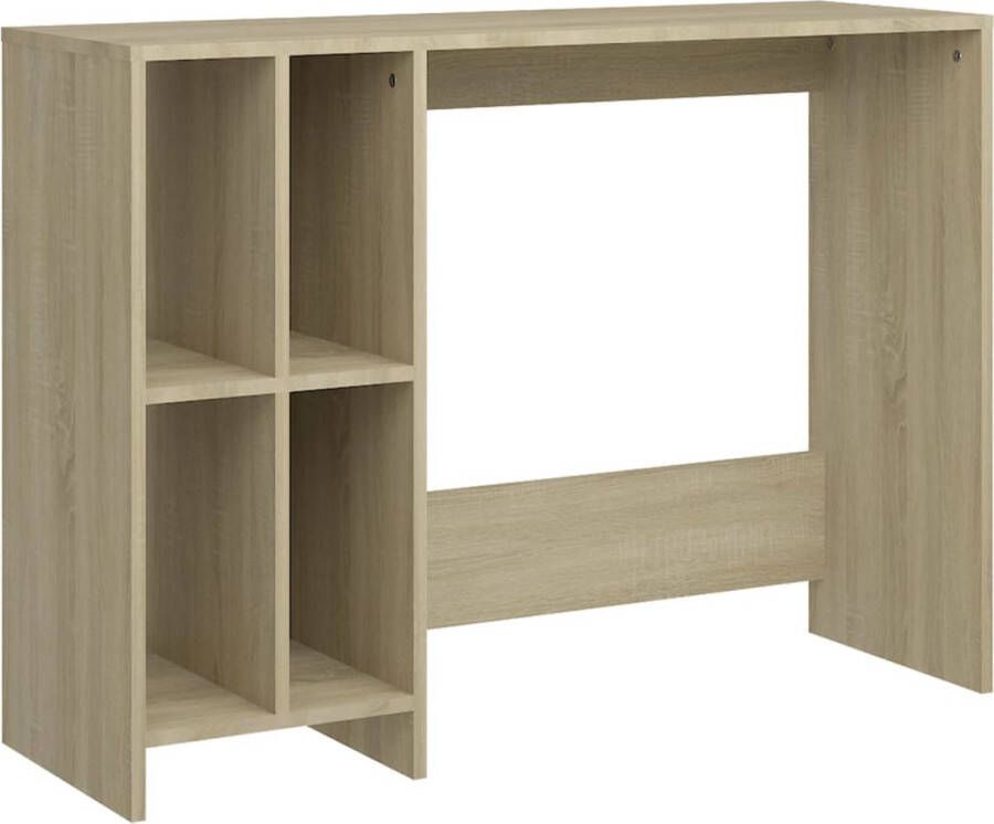 VidaXL -Bureau-102 5x35x75-cm-spaanplaat-sonoma-eikenkleurig