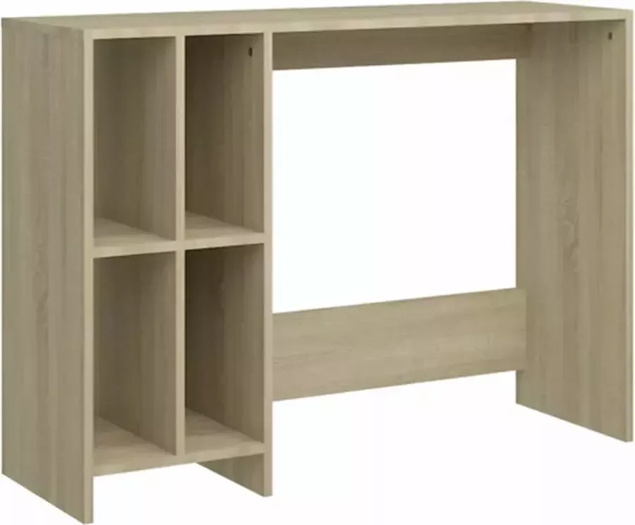 VidaXL -Bureau-102 5x35x75-cm-bewerkt-hout-sonoma-eikenkleurig - Foto 2