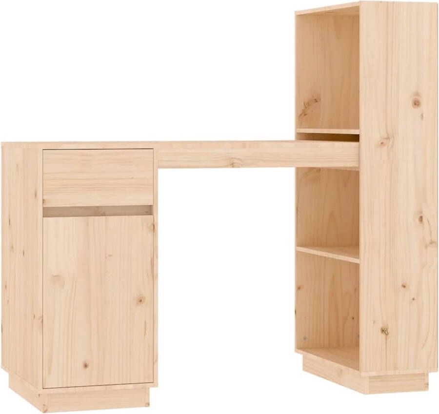 VidaXL -Bureau-110x53x117-cm-massief-grenenhout - Foto 2