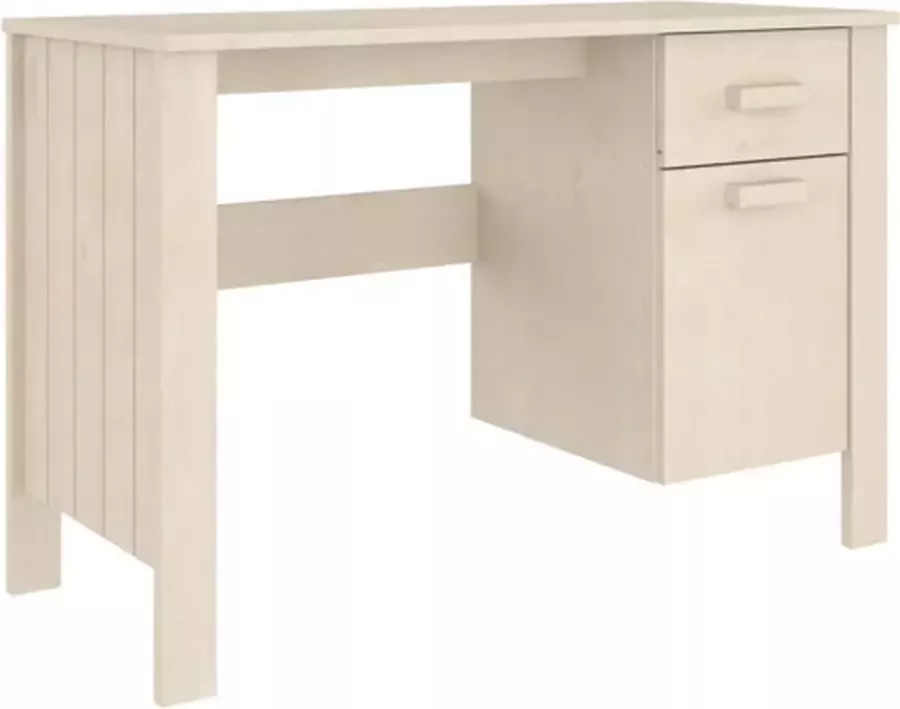 VidaXL -Bureau-HAMAR-113x50x75-cm-massief-grenenhout-honingbruin - Foto 4