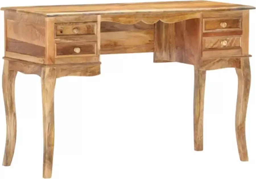 VidaXL Bureau 115x45x75 cm massief mangohout