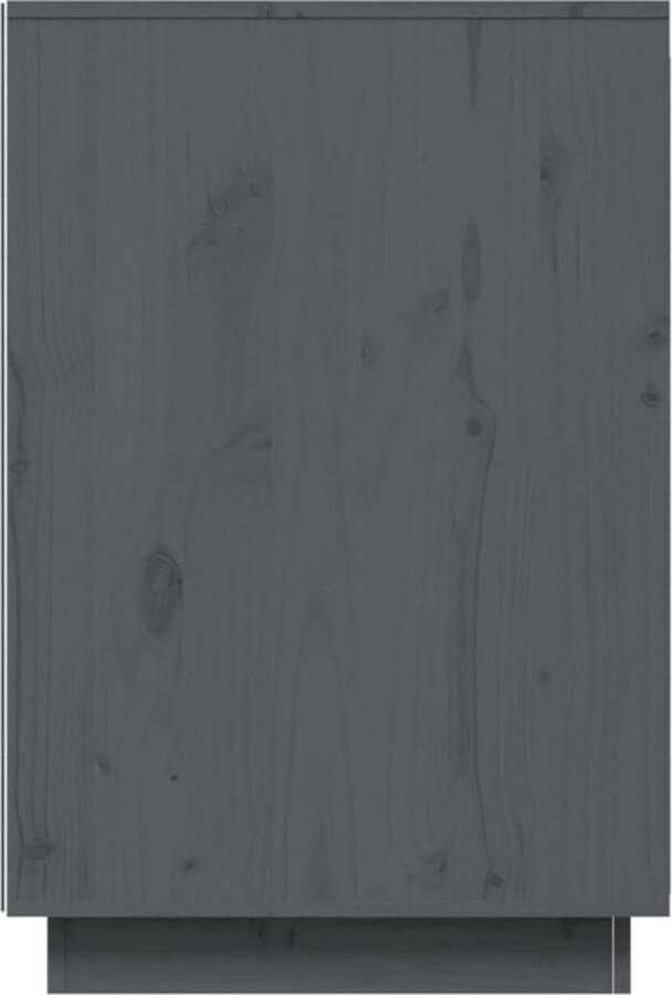 VidaXL -Bureau-140x50x75-cm-massief-grenenhout-grijs - Foto 2