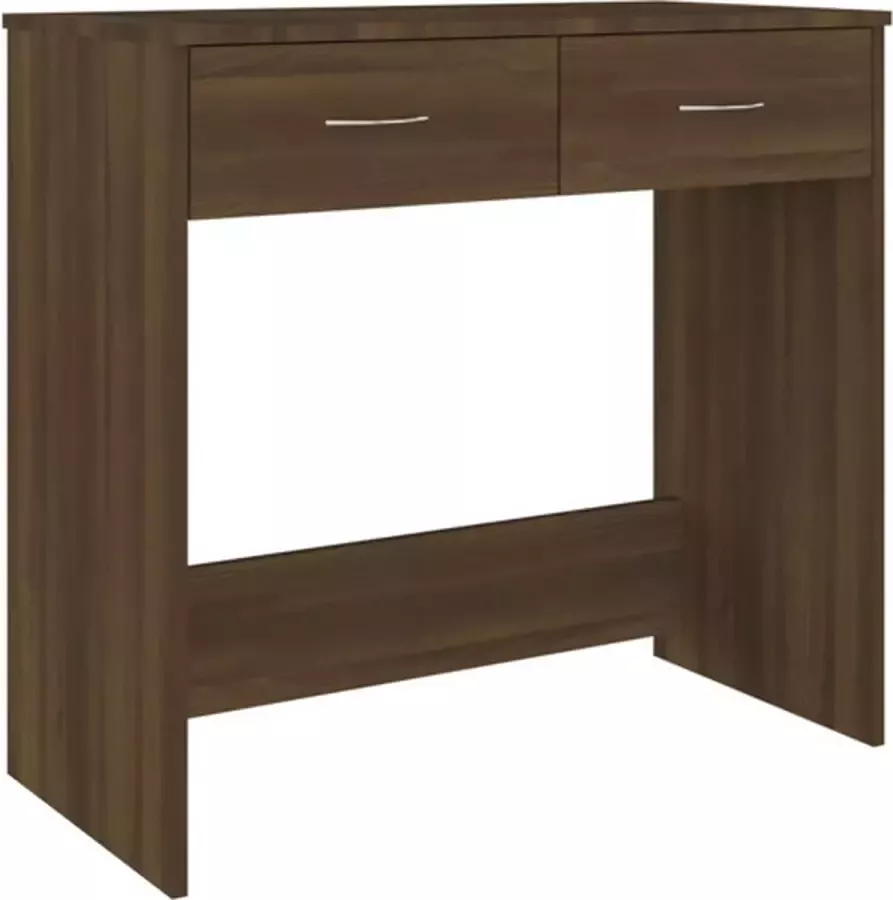 VidaXL -Bureau-80x40x75-cm-bewerkt-hout-bruineikenkleurig - Foto 3