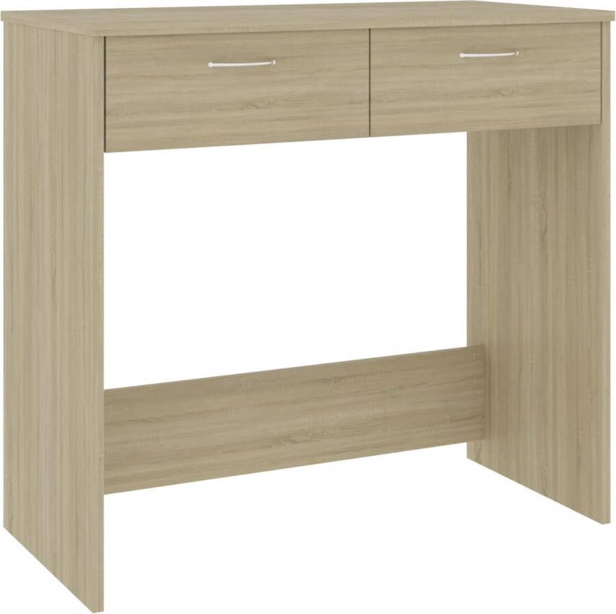 VidaXL -Bureau-80x40x75-cm-bewerkt-hout-sonoma-eikenkleurig