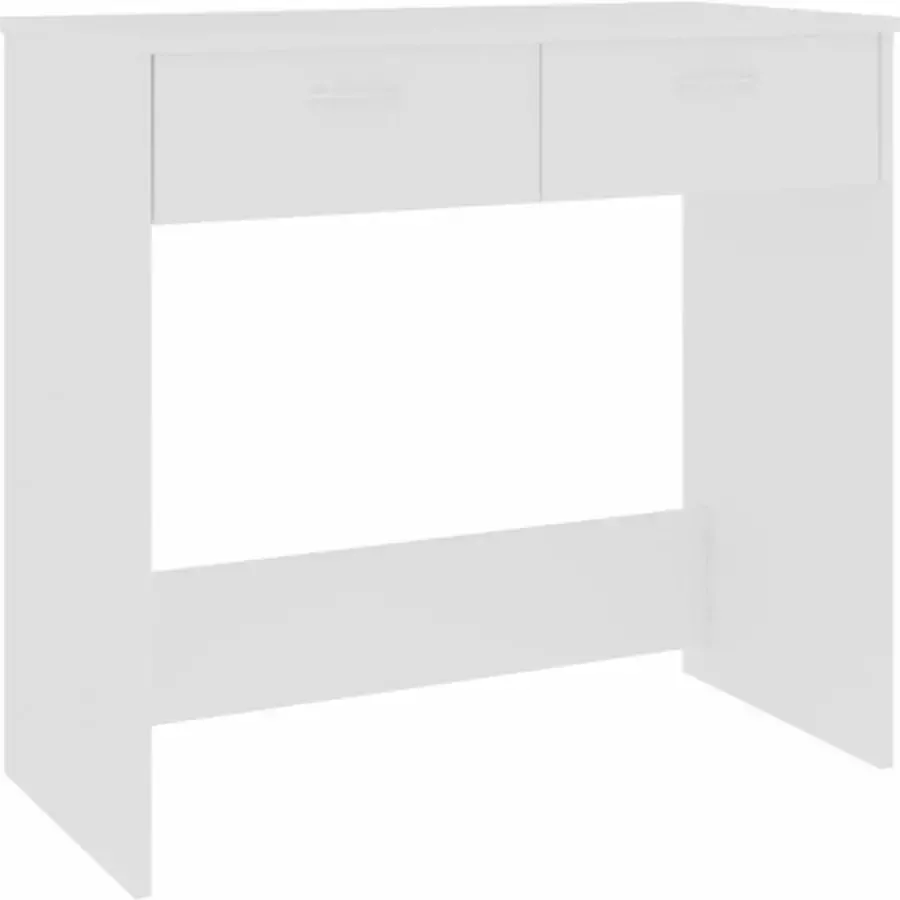 VidaXL -Bureau-80x40x75-cm-bewerkt-hout-wit