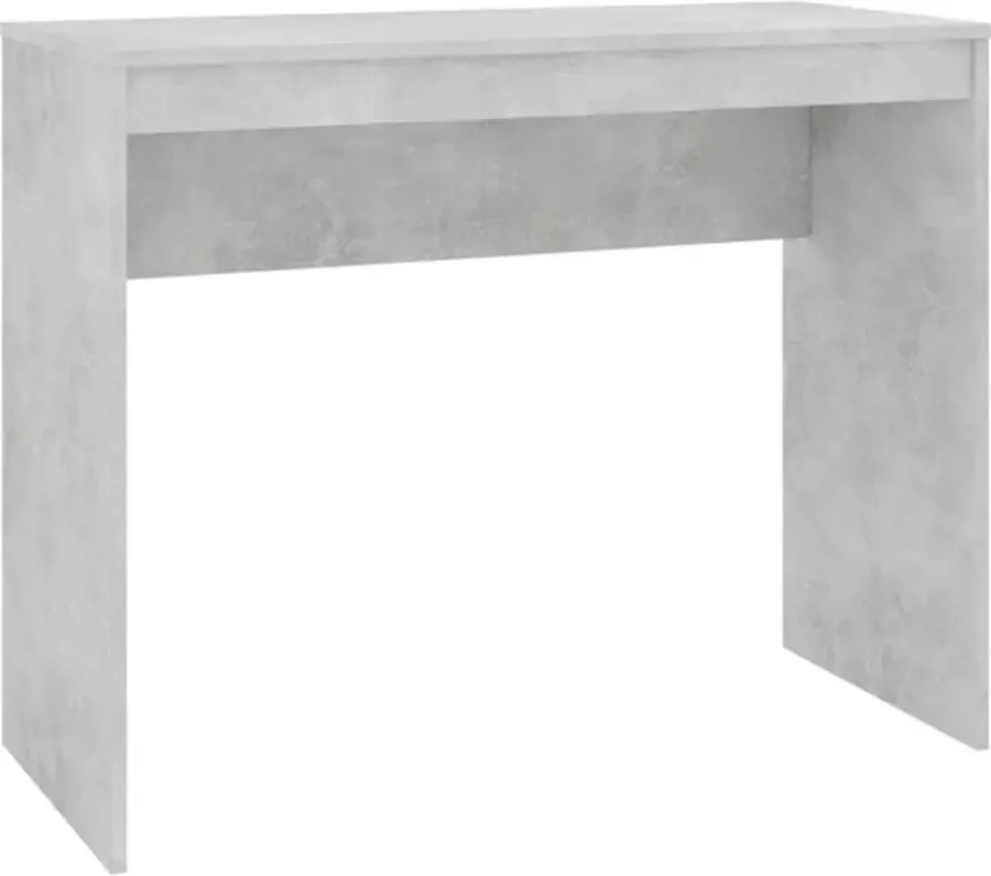 VidaXL -Bureau-90x40x72-cm-bewerkt-hout-betongrijs - Foto 4