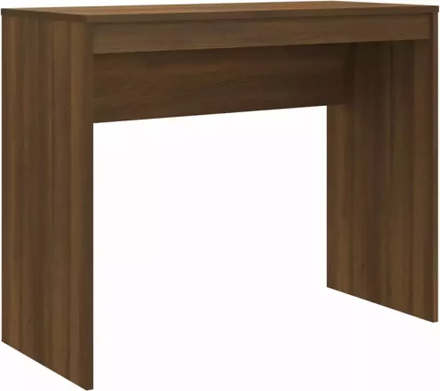 VidaXL -Bureau-90x40x72-cm-bewerkt-hout-bruineikenkleurig - Foto 3