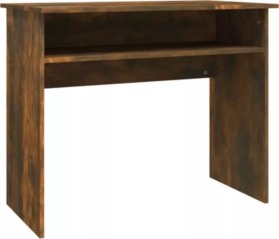 VidaXL -Bureau-90x50x74-cm-bewerkt-hout-gerookt-eikenkleurig - Foto 3