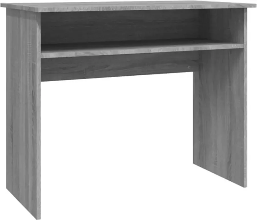 VidaXL -Bureau-90x50x74-cm-bewerkt-hout-grijs-sonoma-eikenkleurig - Foto 3