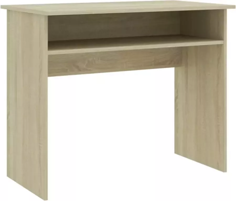 VidaXL -Bureau-90x50x74-cm-bewerkt-hout-sonoma-eikenkleurig - Foto 5