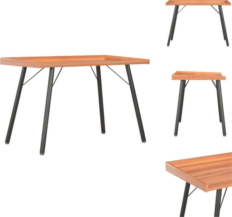 VidaXL Computertafel Computertafels Computerbureau Computerbureaus Bureau 90x50x79 cm bruin - Foto 2