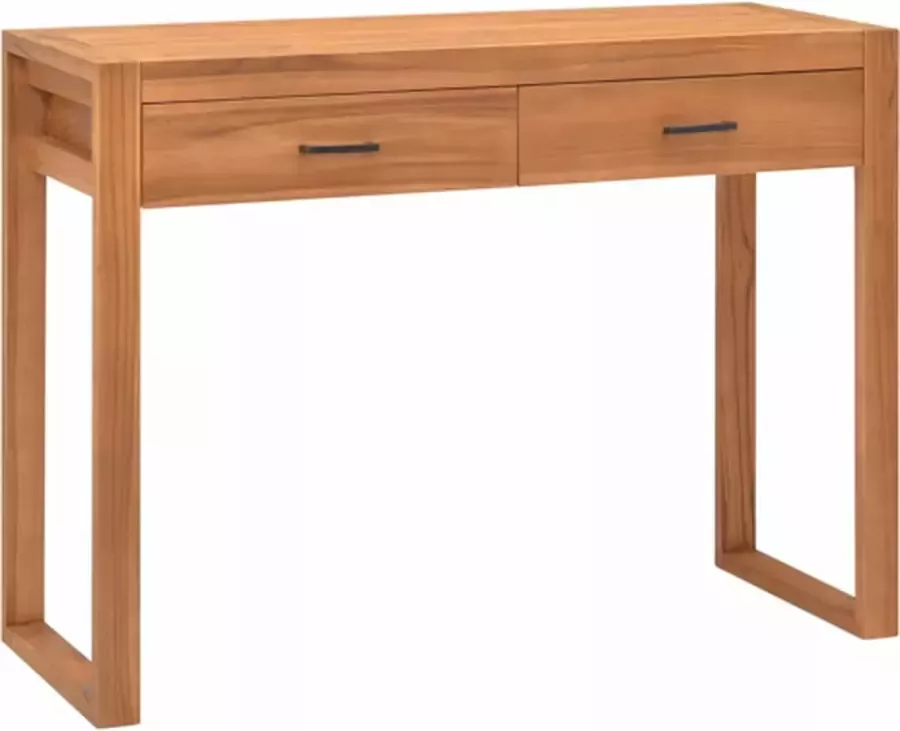 VidaXL -Bureau-met-2-lades-100x40x75-cm-gerecycled-teakhout - Foto 2