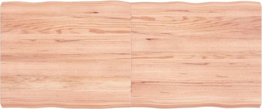 VidaXL -Tafelblad-natuurlijke-rand-120x50x(2-6)cm-eikenhout-lichtbruin - Foto 5