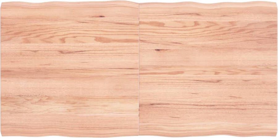 VidaXL -Tafelblad-natuurlijke-rand-120x60x(2-4)cm-eikenhout-lichtbruin - Foto 5